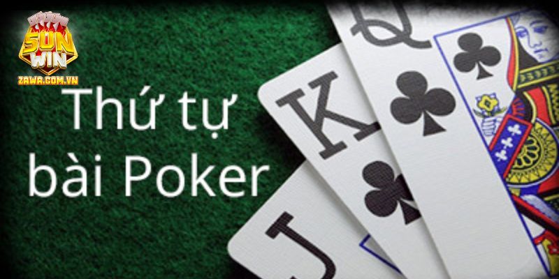 Thứ tự Poker