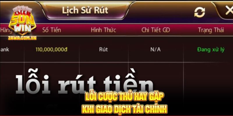 Lỗi cược thủ hay gặp khi giao dịch tài chính Sunwin